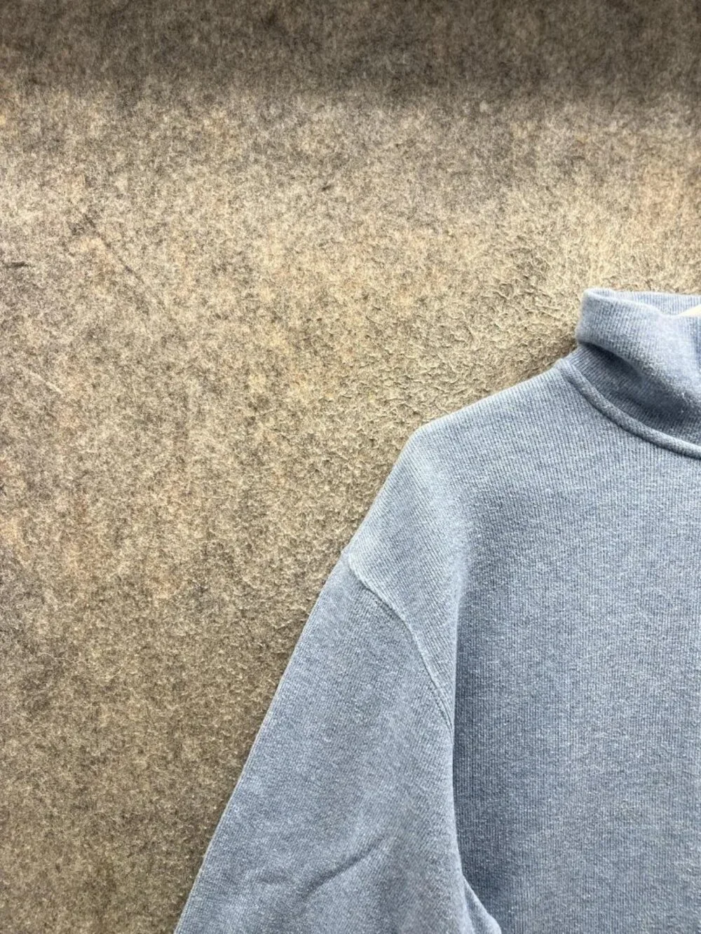 Polo Ralph Lauren Sweatshirt Mens XL Blue 1/4 Zip Knit Pullover Mock Neck Logo